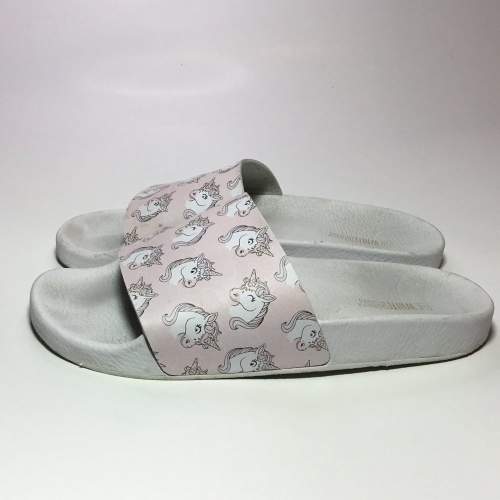 The White Brand Unicorn Woman's Slides Size 8 GUC